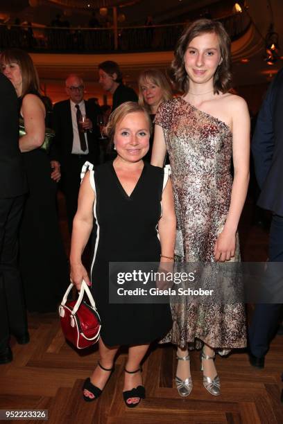 Christine Urspruch and her daughter Lilo Urspruch during the Lola - German Film Award party at Palais am Funkturm on April 27, 2018 in Berlin,...