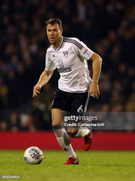 Kevin McDonald of Fulham during the Sky Bet Championship match between Fulham and Sunderland at Craven Cottage on April 27, 2018 in London, England.