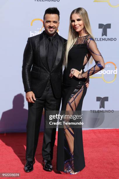 Pictured: Luis Fonsi and Agueda Lopez on the red carpet at the Mandalay Bay Resort and Casino in Las Vegas, NV on April 26, 2018 --