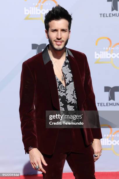 Pictured: Sebastian Yatra on the red carpet at the Mandalay Bay Resort and Casino in Las Vegas, NV on April 26, 2018 --