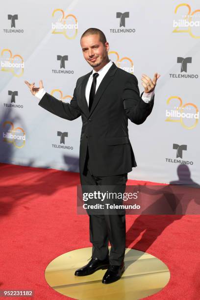 Pictured: J Balvin on the red carpet at the Mandalay Bay Resort and Casino in Las Vegas, NV on April 26, 2018 --