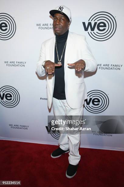 Musician Grand Master Flash arrives during the 2018 We Are Family Foundation Celebration Gala at Hammerstein Ballroom on April 27, 2018 in New York...