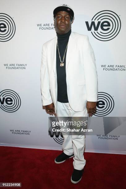 Musician Grand Master Flash arrives during the 2018 We Are Family Foundation Celebration Gala at Hammerstein Ballroom on April 27, 2018 in New York...