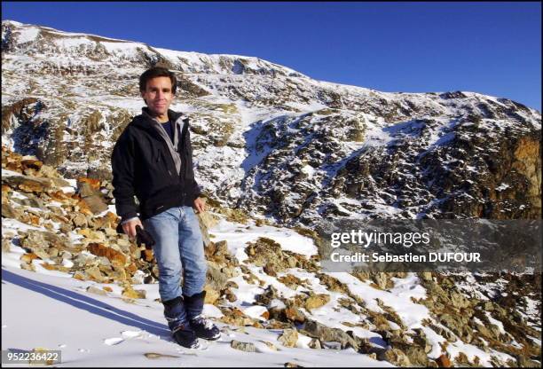 David Pujadas lors des 7eme rencontre meteo montagne de l'Alpe d'Huez.