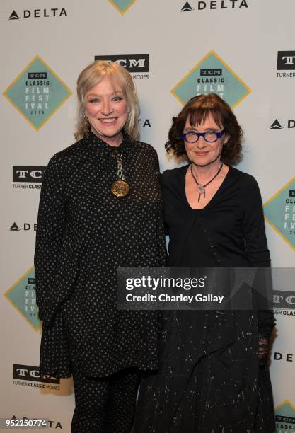 Actors Veronica Cartwright and Mary Jo Deschanel attend the screening of 'The Right Stuff' during Day 2 of the 2018 TCM Classic Film Festival on...