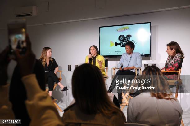 Allie Jones, Olivia Milch, Dawn Porter and Susanna White attend The Cut's "How I Get It Done" event featuring Nespresso on April 27, 2018 in New York...