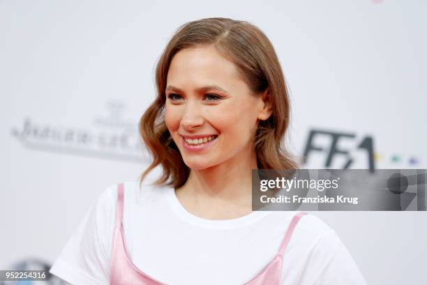 Alina Levshin attends the Lola - German Film Award red carpet at Messe Berlin on April 27, 2018 in Berlin, Germany.