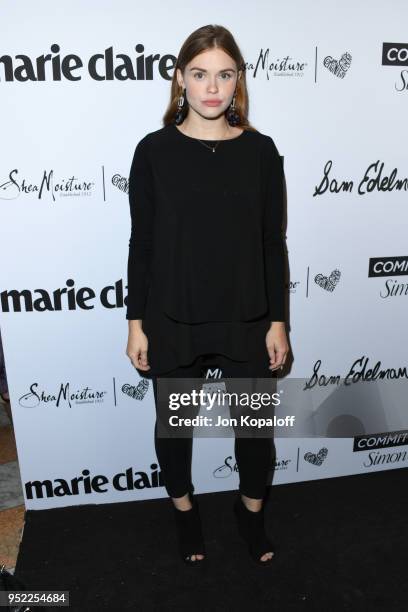 Holland Roden attends Marie Claire's 5th annual 'Fresh Faces' at Poppy on April 27, 2018 in Los Angeles, California.