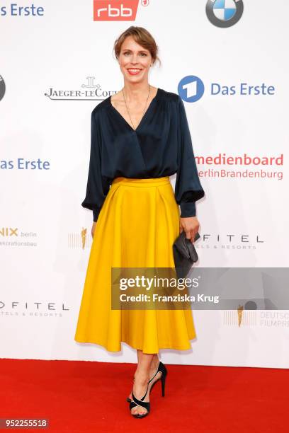 Anneke Kim Sarnau attends the Lola - German Film Award red carpet at Messe Berlin on April 27, 2018 in Berlin, Germany.