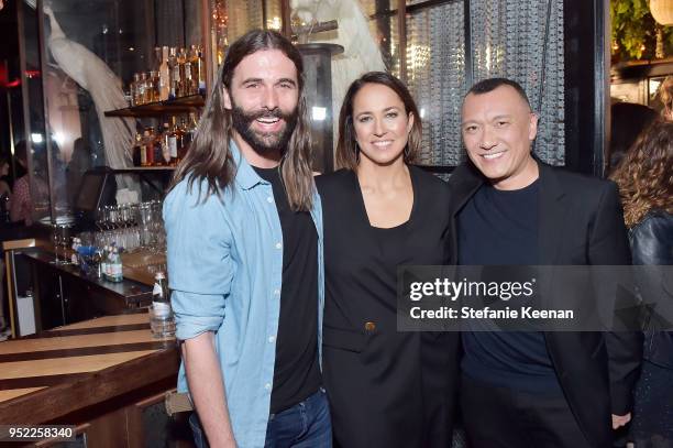 Jonathan Van Ness, Anne Fulenwider and Joe Zee attend Marie Claire Celebrates Fifth Annual 'Fresh Faces' in Hollywood with SheaMoisture, Simon G. And...