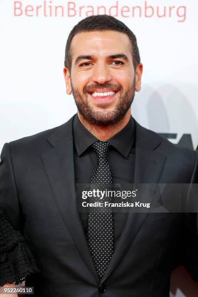 Elyas M'Barek attends the Lola - German Film Award red carpet at Messe Berlin on April 27, 2018 in Berlin, Germany.