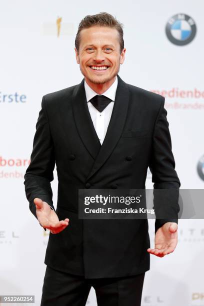 Roman Knizka attends the Lola - German Film Award red carpet at Messe Berlin on April 27, 2018 in Berlin, Germany.