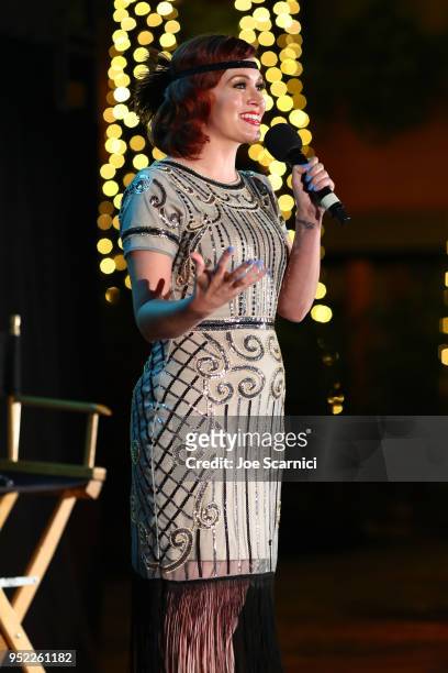 And Filmstruck Host Alicia Malone speaks onstage at the screening of 'The Roaring Twenties' during Day 2 of the 2018 TCM Classic Film Festival on...