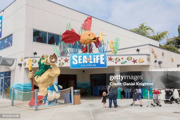 External view of Sea Life Aquarium at LEGOLAND California on April 27, 2018 in Carlsbad, California.