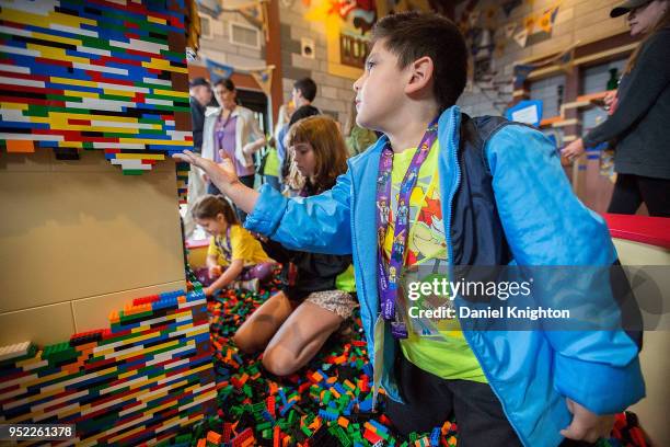 Visitors to LEGOLAND California explore Sea Life Aquarium on April 27, 2018 in Carlsbad, California.