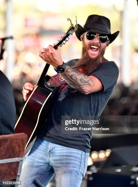 Cody Jinks performs onstage during 2018 Stagecoach California's Country Music Festival at the Empire Polo Field on April 27, 2018 in Indio,...