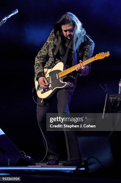 Eddie Perez of The Mavericks performs at Iroquois Amphitheater on April 27, 2018 in Louisville, Kentucky.