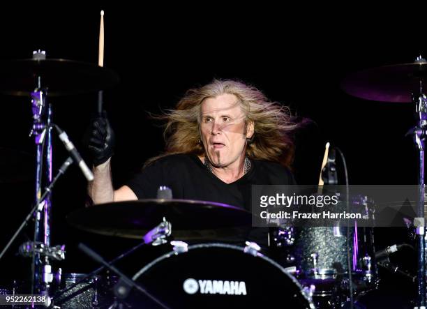 Shawn Beamer of Molly Hatchet performs onstage during 2018 Stagecoach California's Country Music Festival at the Empire Polo Field on April 27, 2018...
