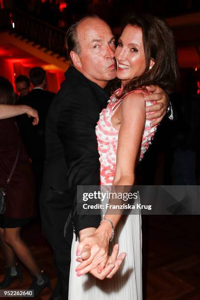 Herbert Knaup and Christiane Knaup during the Lola - German Film Award Party at Palais am Funkturm on April 27, 2018 in Berlin, Germany.