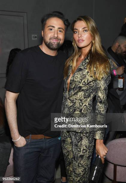 Bert Marcus and Alina Baikova attends the 2018 Tribeca Film Festival World Premiere of Bert Marcus' THE AMERICAN MEME on April 27, 2018 at Spring...
