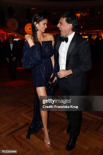 Shermine Shahrivar and Shan Rahimkhan during the Lola - German Film Award Party at Palais am Funkturm on April 27, 2018 in Berlin, Germany.