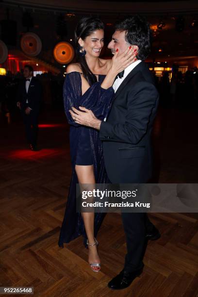 Shermine Shahrivar and Shan Rahimkhan during the Lola - German Film Award Party at Palais am Funkturm on April 27, 2018 in Berlin, Germany.