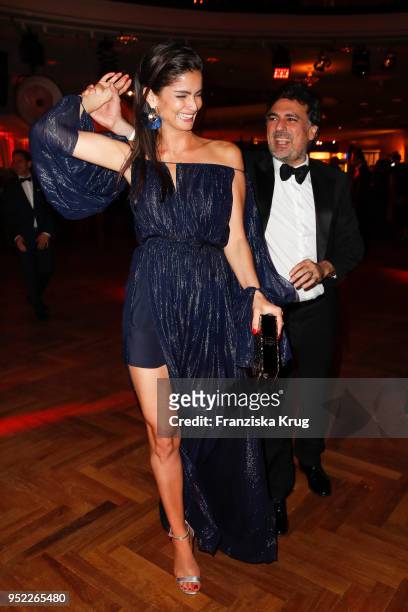 Shermine Shahrivar and Shan Rahimkhan during the Lola - German Film Award Party at Palais am Funkturm on April 27, 2018 in Berlin, Germany.