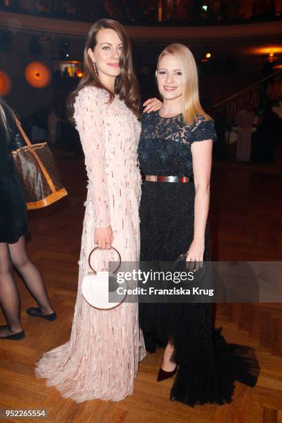 Alice Dwyer and Jennifer Ulrich during the Lola - German Film Award Party at Palais am Funkturm on April 27, 2018 in Berlin, Germany.