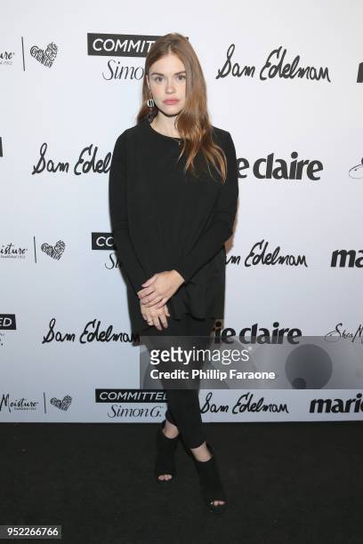 Holland Roden attends Marie Claire Celebrates Fifth Annual 'Fresh Faces' in Hollywood with SheaMoisture, Simon G. And Sam Edelman at Poppy on April...