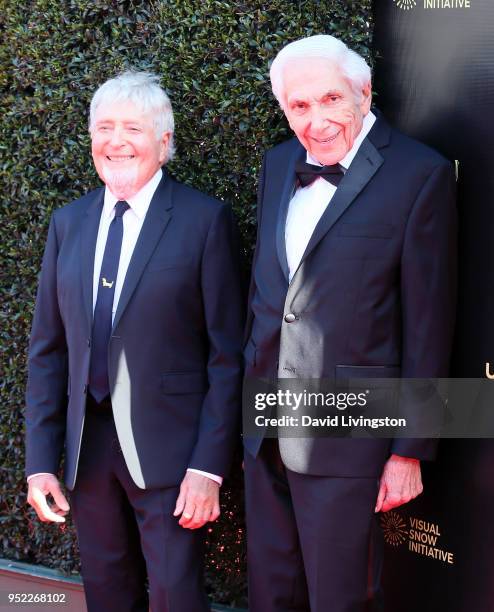 Producers Sid Krofft and Marty Krofft attend the 45th Annual Daytime Creative Arts Emmy Awards at Pasadena Civic Auditorium on April 27, 2018 in...