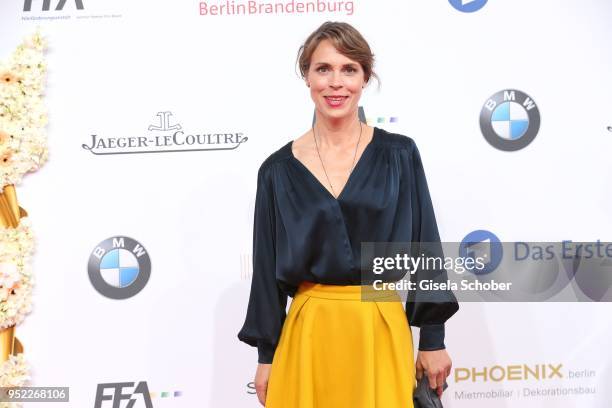 Anneke Kim Sarnau during the Lola - German Film Award red carpet at Messe Berlin on April 27, 2018 in Berlin, Germany.