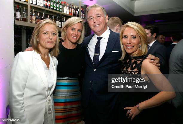 Hilary Rosen, Megan Murphy, Spencer Garrett and Dana Bash attend the United Talent Agency White House Correspondence Dinner Pre-Party at Fiola Mare...