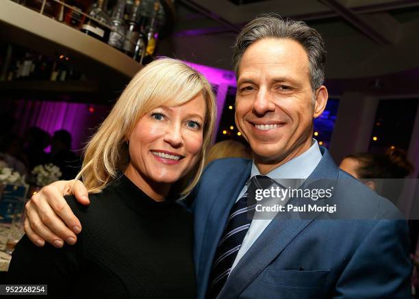 Jennifer Tapper and Jake Tapper attend the United Talent Agency White House Correspondence Dinner Pre-Party at Fiola Mare on April 27, 2018 in...