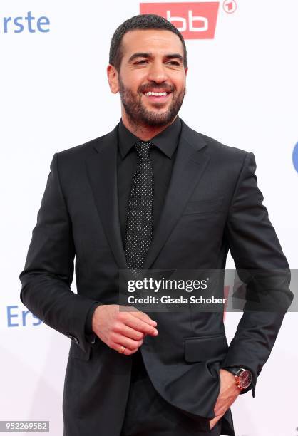 Elyas M'Barek during the Lola - German Film Award red carpet at Messe Berlin on April 27, 2018 in Berlin, Germany.