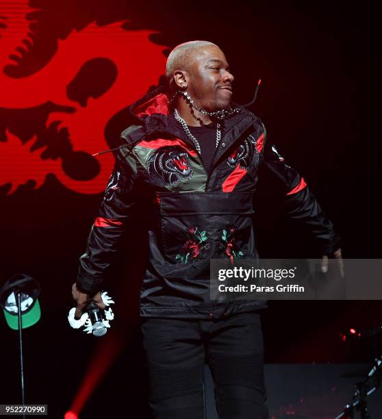 Singer Sisqo performs in concert during 90's Block Party at Fox Theater on April 27, 2018 in Atlanta, Georgia.