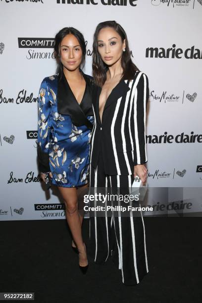 Stephanie Shepherd and Cara Santana attend Marie Claire Celebrates Fifth Annual 'Fresh Faces' in Hollywood with SheaMoisture, Simon G. And Sam...