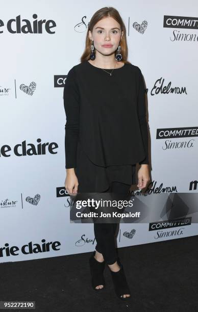 Holland Roden attends Marie Claire's 5th Annual 'Fresh Faces' at Poppy on April 27, 2018 in Los Angeles, California.