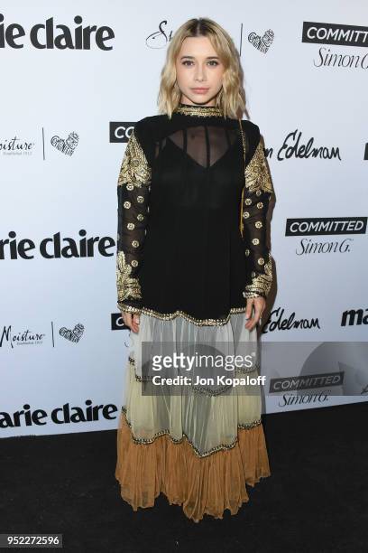 Olesya Rulin attends Marie Claire's 5th Annual 'Fresh Faces' at Poppy on April 27, 2018 in Los Angeles, California.