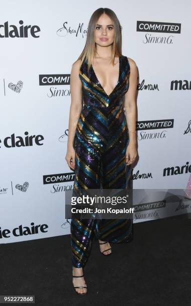 Debby Ryan attends Marie Claire's 5th Annual 'Fresh Faces' at Poppy on April 27, 2018 in Los Angeles, California.