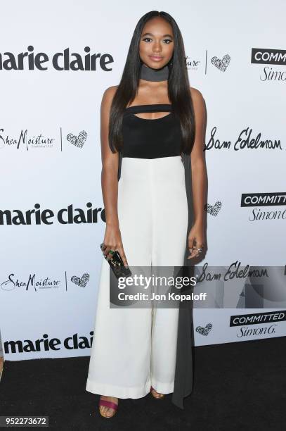 Chandler Kinney attends Marie Claire's 5th Annual 'Fresh Faces' at Poppy on April 27, 2018 in Los Angeles, California.