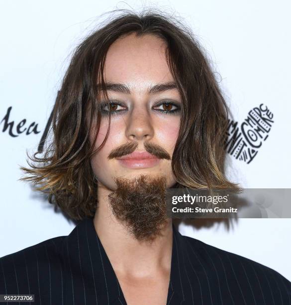 Brigette Lundy-Paine arrives at the Marie Claire's 5th Annual 'Fresh Faces' at Poppy on April 27, 2018 in Los Angeles, California.