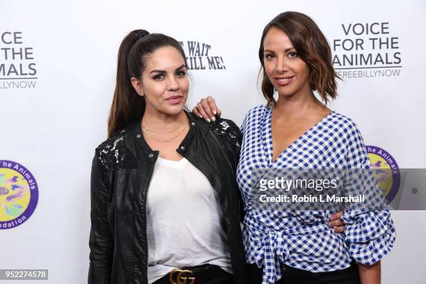 Katie Maloney and Kristen Doute attend "Wait Wait... Don't Kill Me-2" at The Broad Stage on April 27, 2018 in Santa Monica, California.