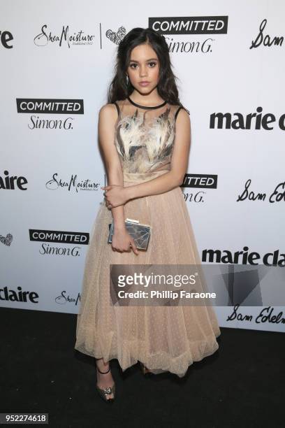 Jenna Ortega attends Marie Claire Celebrates Fifth Annual 'Fresh Faces' in Hollywood with SheaMoisture, Simon G. And Sam Edelman at Poppy on April...