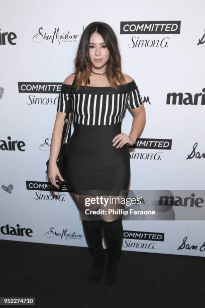 Jillian Rose Reed attends Marie Claire Celebrates Fifth Annual 'Fresh Faces' in Hollywood with SheaMoisture, Simon G. And Sam Edelman at Poppy on...