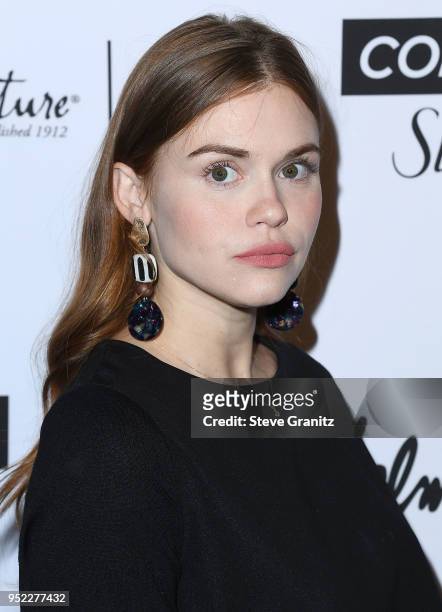 Holland Roden arrives at the Marie Claire's 5th Annual 'Fresh Faces' at Poppy on April 27, 2018 in Los Angeles, California.