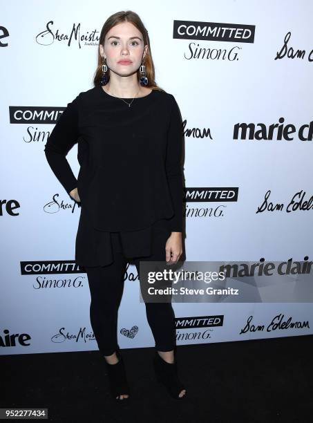 Holland Roden arrives at the Marie Claire's 5th Annual 'Fresh Faces' at Poppy on April 27, 2018 in Los Angeles, California.