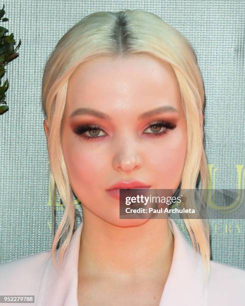 Actress Dove Cameron attends the 45th Annual Daytime Creative Arts Emmy Awards at the Pasadena Civic Auditorium on April 27, 2018 in Pasadena,...