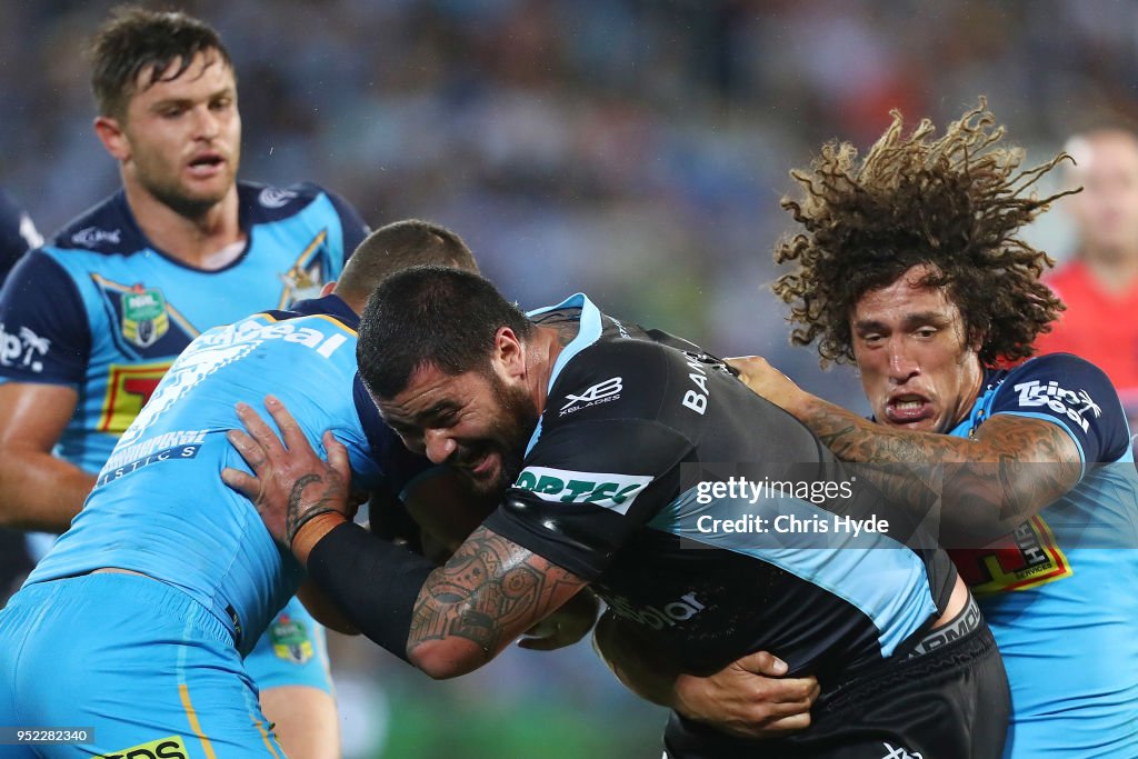 NRL Rd 8 - Titans v Sharks