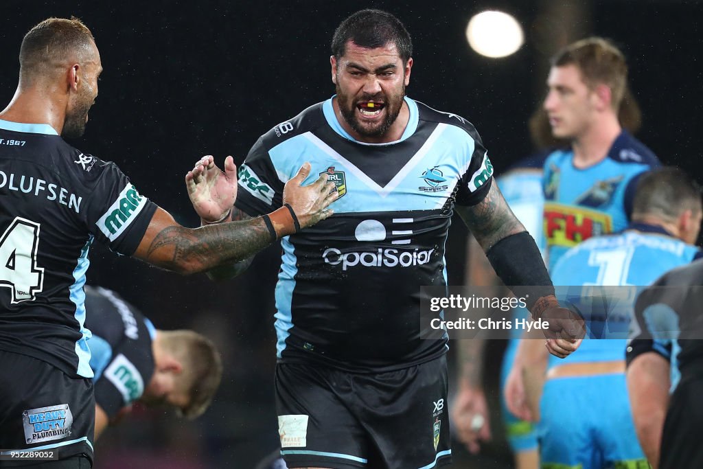 NRL Rd 8 - Titans v Sharks