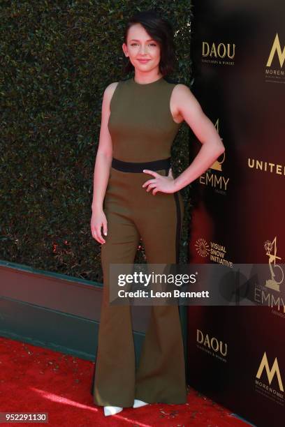 Alexis G. Zall attends the 45th Annual Daytime Creative Arts Emmy Awards - Arrivals at Pasadena Civic Auditorium on April 27, 2018 in Pasadena,...